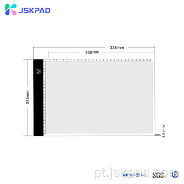 Caixa de rastreamento JSK A4 prancheta de acrílico LED